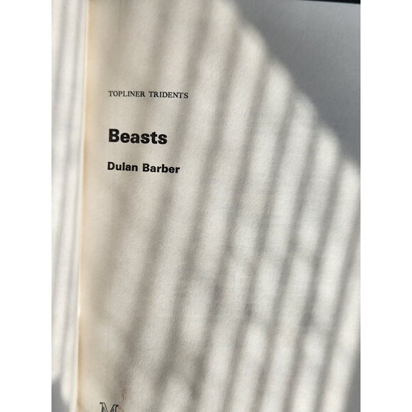 Beasts Dulan Barber Book Hardcover Pseud David Fletcher D F Barber Owen Brookes - Picture 3 of 16